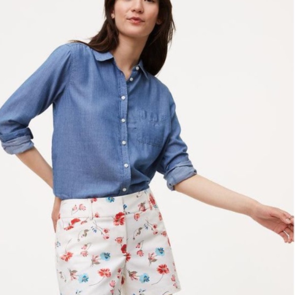 LOFT Pants - 🌺LOFT Riviera Short - floral size 12